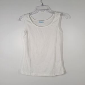 Vtg Bill Rodgers White Cotton Blend Running Tank Top Women Sz S/M USA NOS